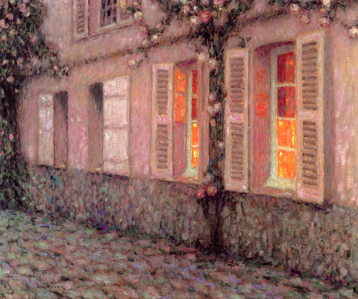 The Facade of Gerberoy by Henri Le Sidaner,A3(16x12")Poster