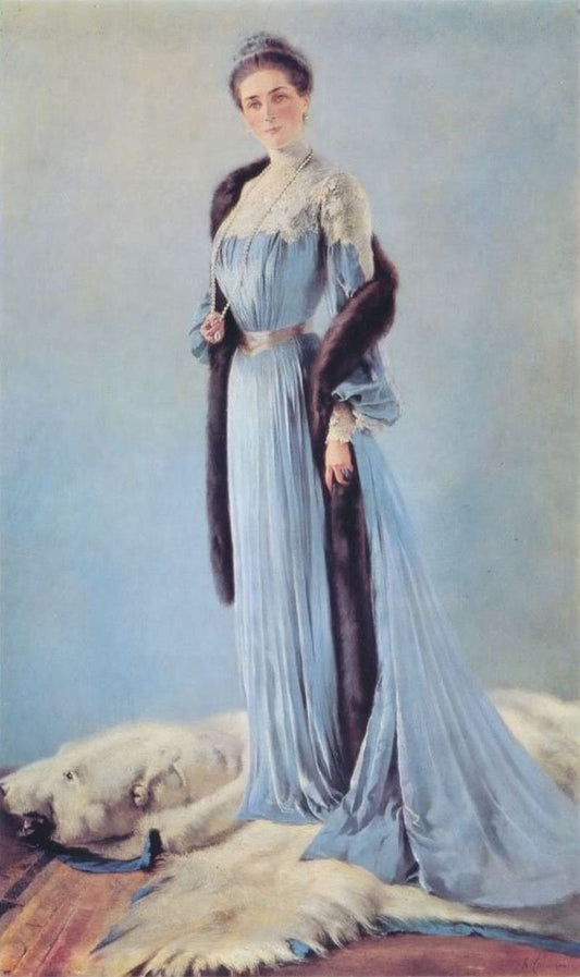 Portrait of Princess Yusupoff, vintage artwork by Alexei Stepanov, 12x8" (A4) Poster