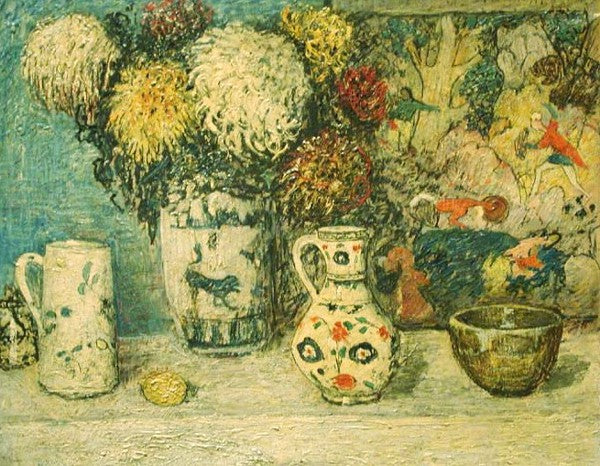 Still life, vintage artwork by Henry Golden Dearth, 12x8" (A4) Poster