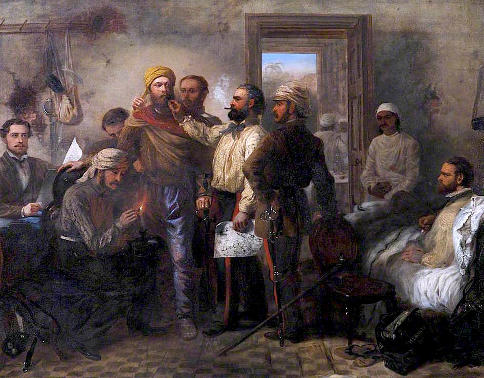 Thomas Henry Kavanagh, VC, Being Disguised as a Native...., vintage artwork by Louis William Desanges, A3 (16x12") Poster Print