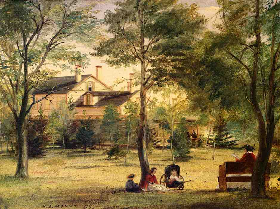 The Residence of the Honorable William H. Ludlow, vintage artwork by William Sidney Mount, A3 (16x12") Poster Print