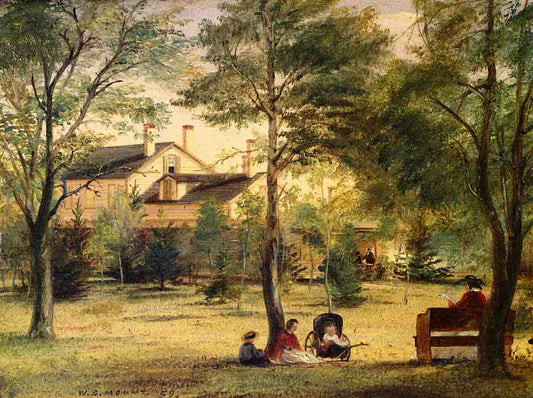 The Residence of the Honorable William H. Ludlow, vintage artwork by William Sidney Mount, A3 (16x12") Poster Print
