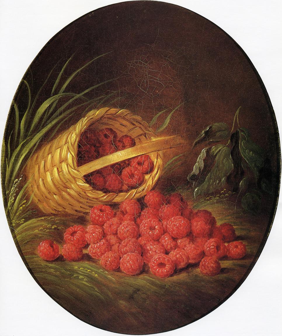 Basket of Berries, vintage artwork by Sarah Miriam Peale, A3 (16x12") Poster Print