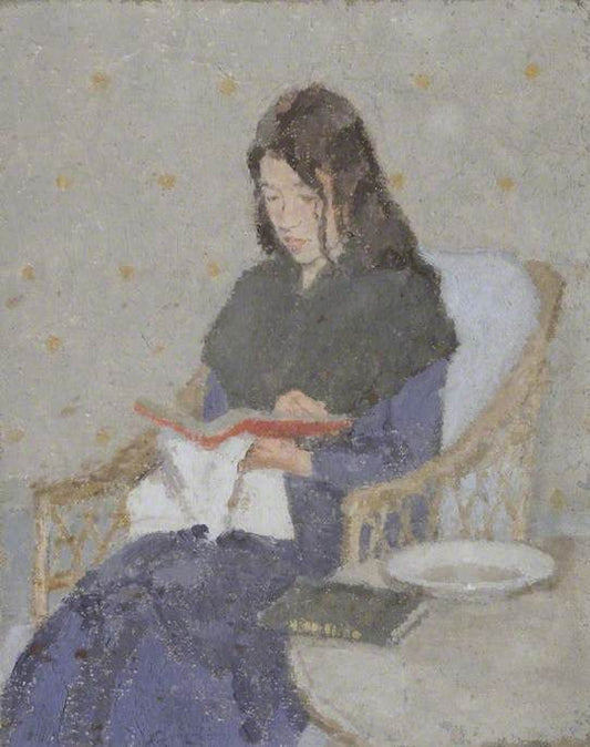 The Seated Woman, vintage artwork by Gwen John, 12x8" (A4) Poster