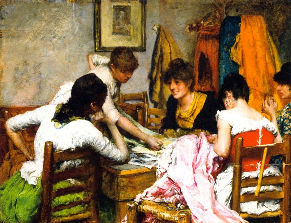 The New Dress by Charles Frederic Ulrich,A3(16x12")Poster