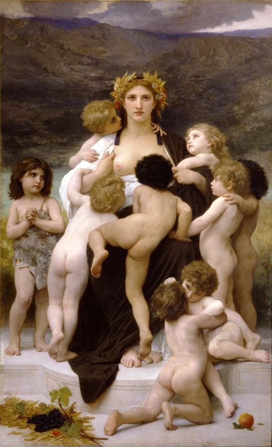 Alma Parens, vintage artwork by William Bouguereau, 12x8" (A4) Poster