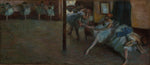 The Ballet Rehearsal, vintage artwork by Edgar Degas, 12x8" (A4) Poster