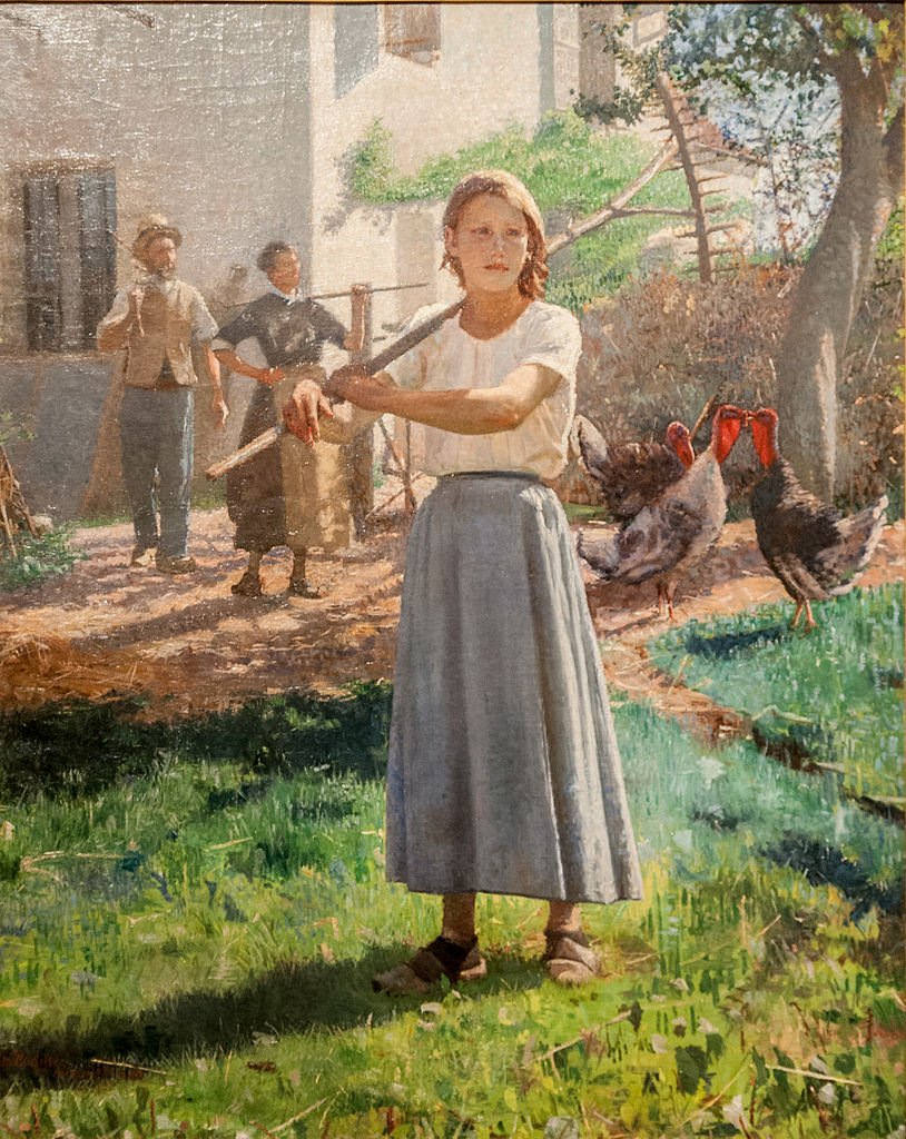 Departure to the Fields by Emilio Boggio,A3(16x12")Poster
