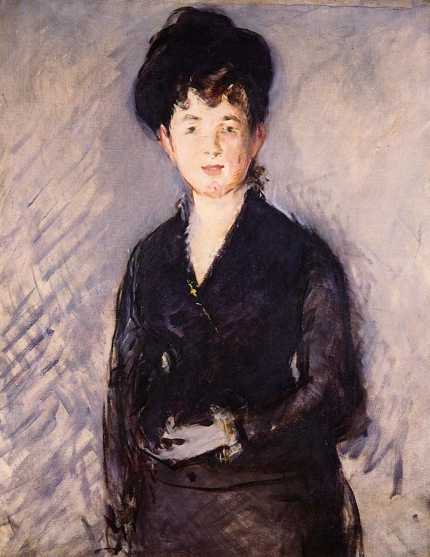 Isabelle Lemonier, vintage artwork by Édouard Manet, 12x8" (A4) Poster