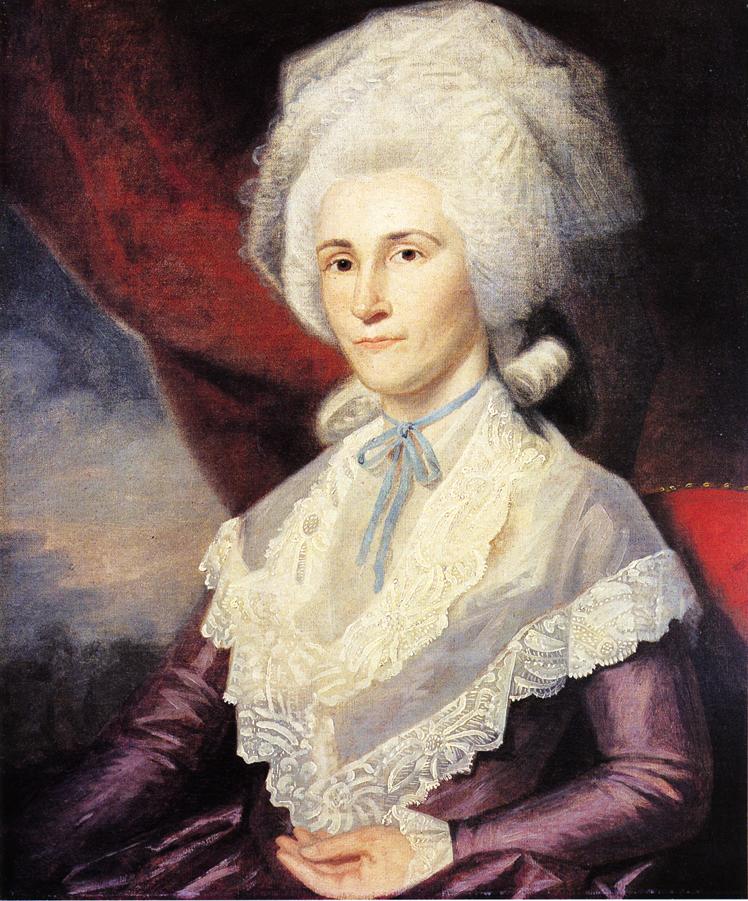 Mrs. James Duane, vintage artwork by Ralph Earl, 12x8" (A4) Poster