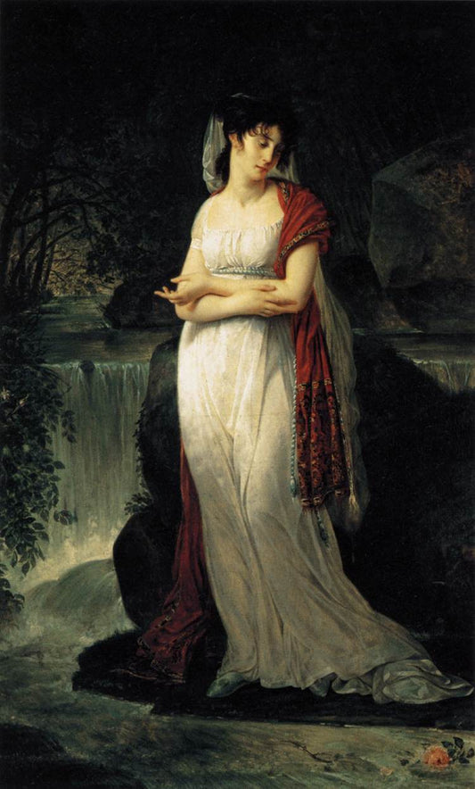 Christine Boyer, vintage artwork by Antoine-Jean Gros, 12x8" (A4) Poster