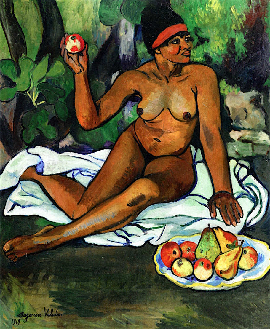 Mulatto Woman Seated with an Apple by Suzanne Valadon,A3(16x12")Poster