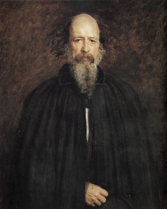 Alfred Tennyson, vintage artwork by Sir John Everett Millais, 12x8" (A4) Poster
