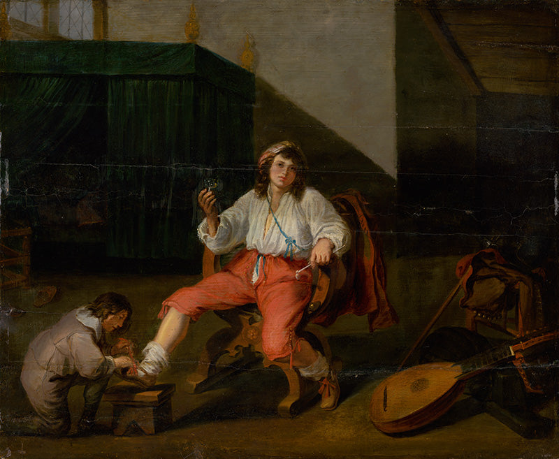 Casa vina, vintage artwork by Willem van Herp the Elder, 12x8" (A4) Poster