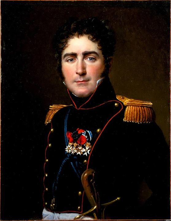 Portrait of Comte Henri-Amedee de Turenne, vintage artwork by Jacques-Louis David, 12x8" (A4) Poster