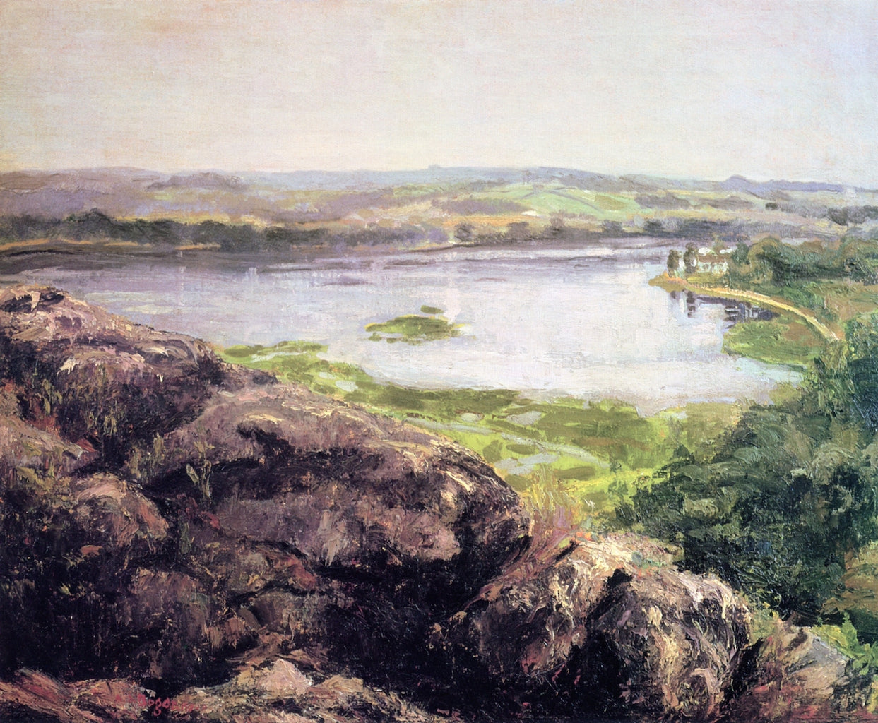 Landscape by the Sea by Abraham J. Bogdanove,16x12(A3) Poster