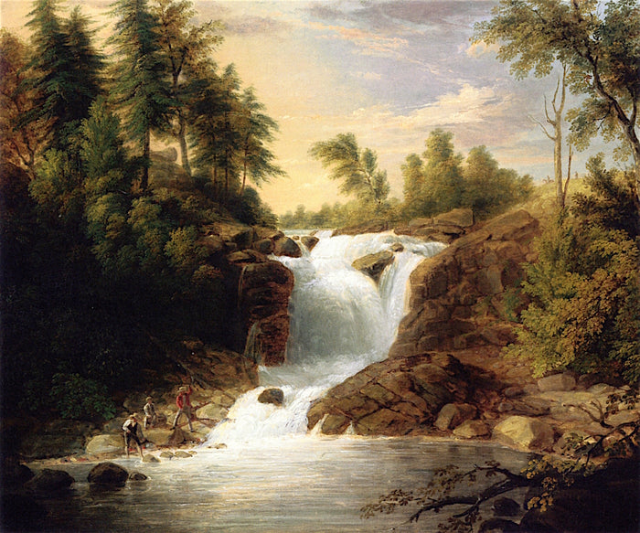 Boynton Falls, New Jersey, vintage artwork by Asher Brown Durand, A3 (16x12