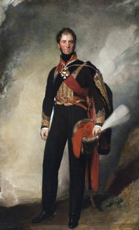 Field Marshal Sir Henry William Paget, vintage artwork by Thomas Lawrence, 12x8" (A4) Poster
