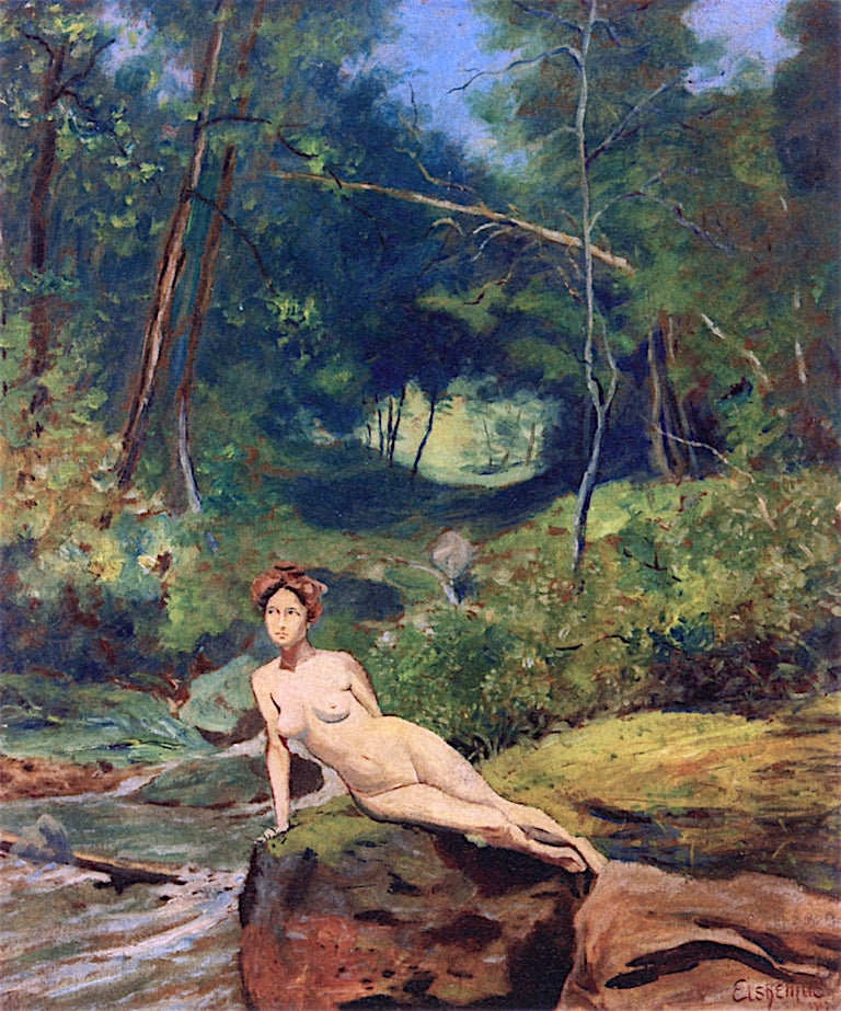 Afternoon Rest by Louis M. Eilshemius,A3(16x12")Poster
