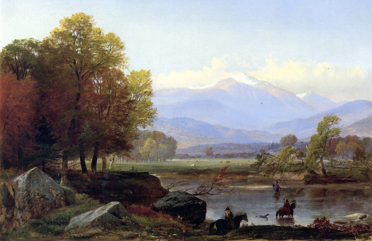 Mount Washington from the Saco Ford, vintage artwork by Samuel Lancaster Gerry, A3 (16x12") Poster Print