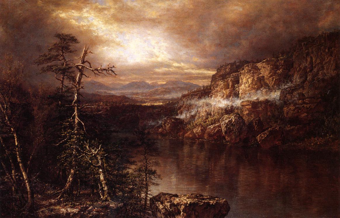 Lake Minnewaska after Showers, vintage artwork by Daniel Huntington, A3 (16x12") Poster Print