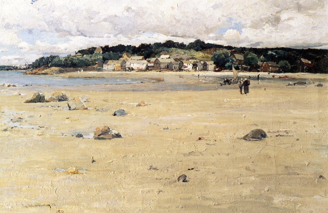Shore View, Swampscott-Lynn, vintage artwork by Charles H. Woodbury, 12x8" (A4) Poster