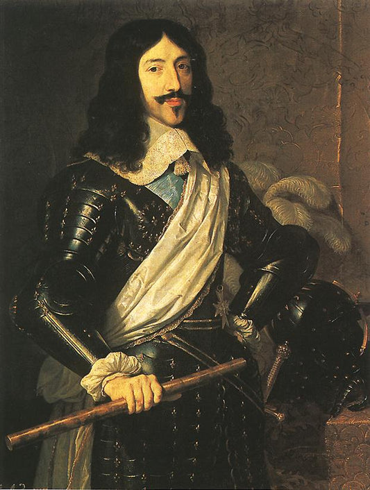 King Louis XIII, vintage artwork by Philippe de Champaigne, 12x8" (A4) Poster