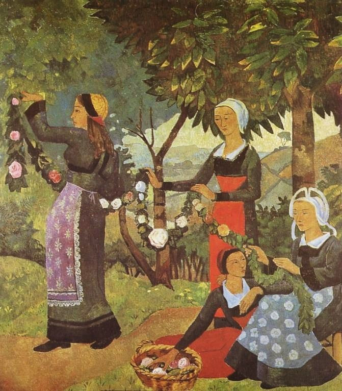 La Guirlande de roses by Paul Serusier,A3(16x12")Poster