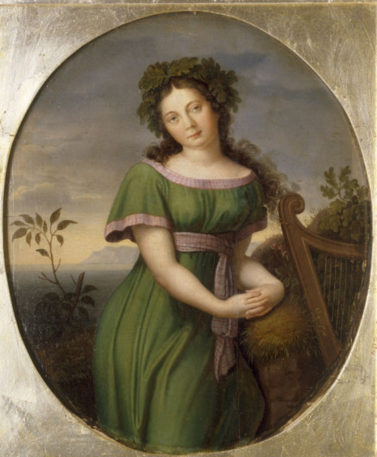 Soprano Anna Milder as Malvina in Jean-François Le Sueur's opera Ossian, vintage artwork by Friedrich Wilhelm Schadow, 12x8" (A4) Poster