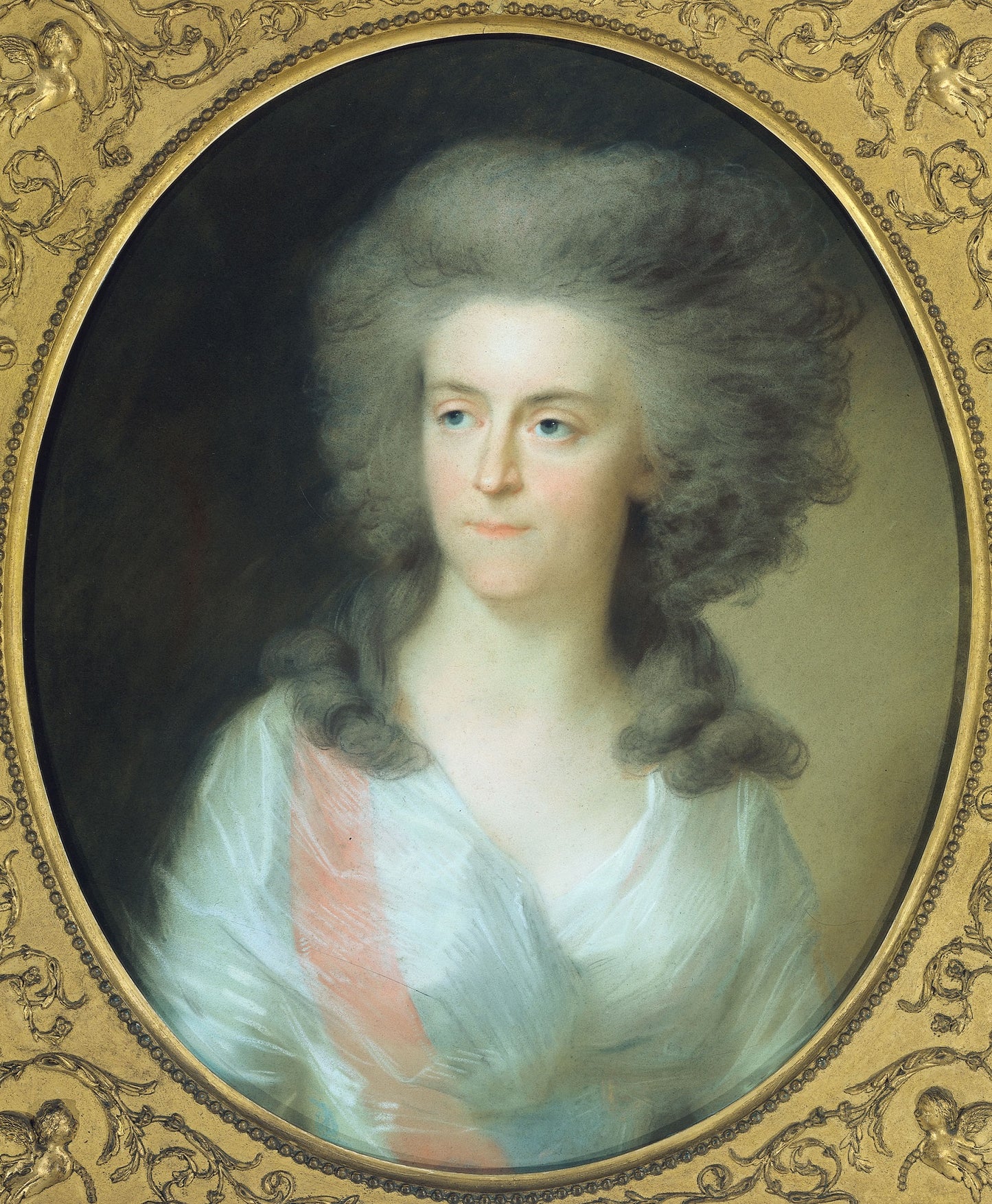 Frederika Sophia Wilhelmina (Wilhelmina; 1751-1820), vintage artwork by Johann Friedrich August Tischbein, 12x8" (A4) Poster