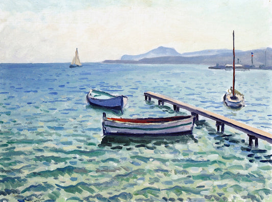 A Breeze in Porquerolles, vintage artwork by Albert Marquet, 12x8" (A4) Poster