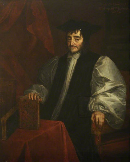 George Morley, Bishop of Winchester, vintage artwork by Peter Lely, 12x8" (A4) Poster