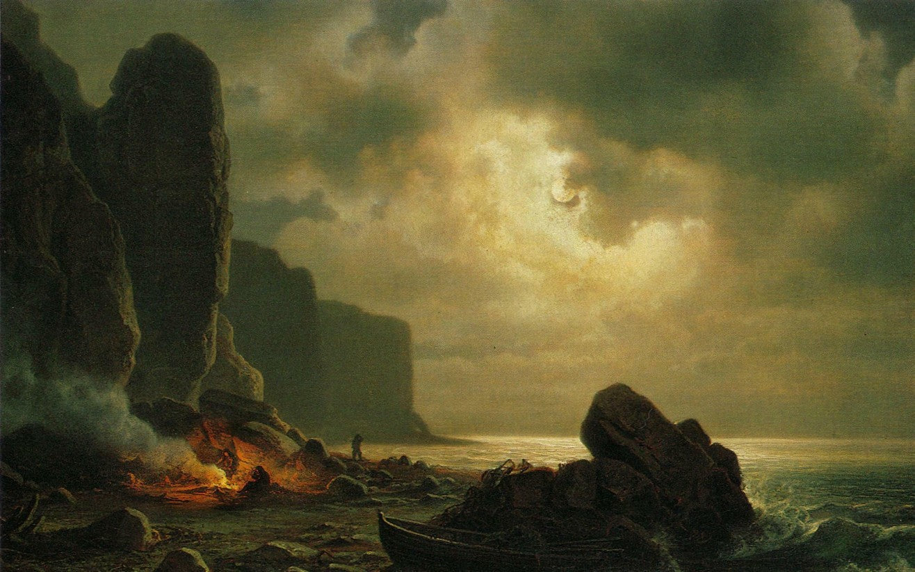 East coast of Heligoland, vintage artwork by Christian Morgenstern, A3 (16x12") Poster Print