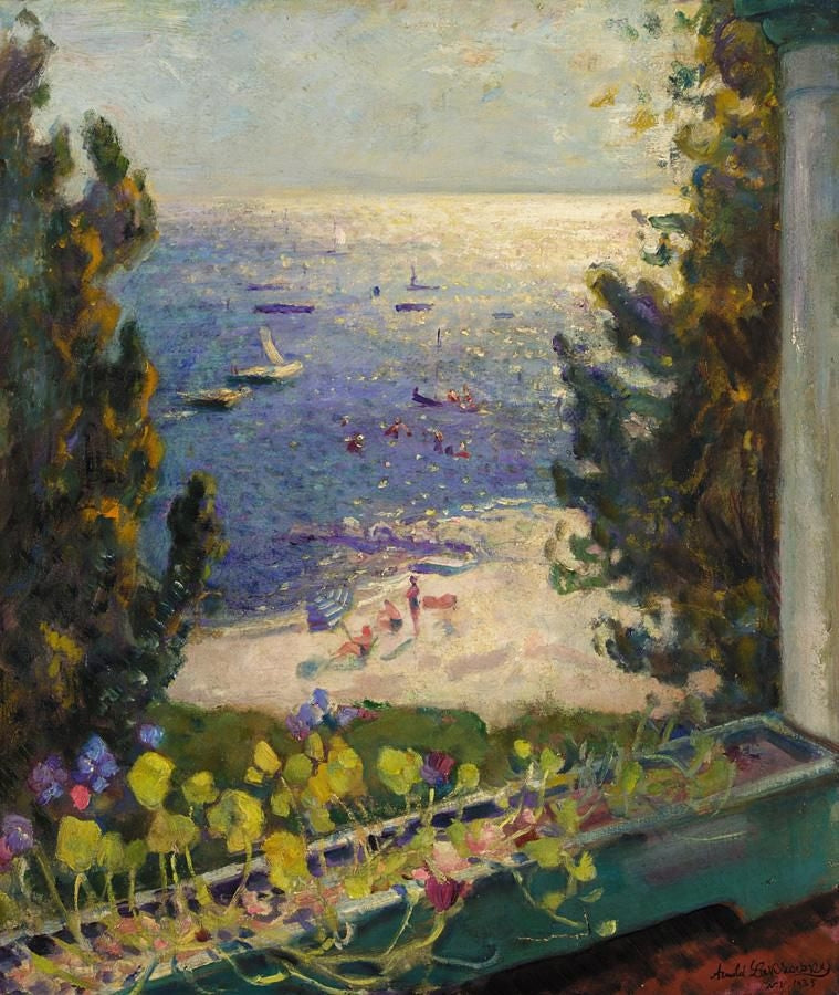  Beach, Long Island, New York by Arnold Borisovich Lakhovsky,16x12(A3) Poster