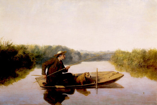 First Fish of the Season, vintage artwork by William Tylee Ranney, A3 (16x12") Poster Print