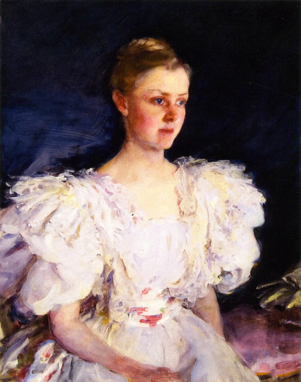Mrs. George W. Childs Drexel (Mary Irick), vintage artwork by Cecilia Beaux, 12x8" (A4) Poster