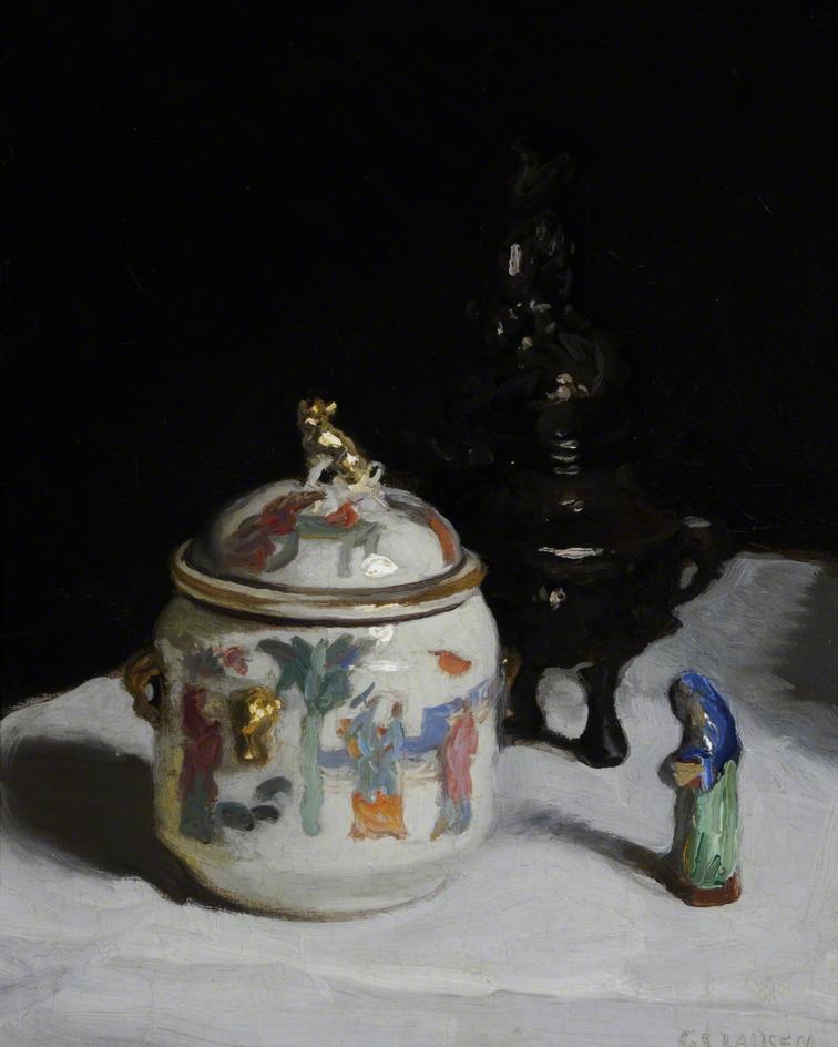 The Chinese Pot, vintage artwork by Sir George Clausen, R.A., R.W.S., R.I., 12x8" (A4) Poster
