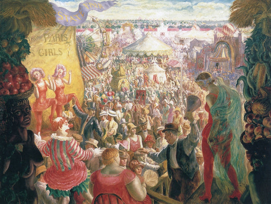 State Fair, vintage artwork by John Steuart Curry, 12x8" (A4) Poster