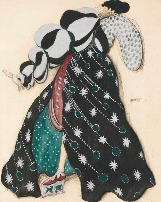 Costume Design for "The Legend of Joseph", vintage artwork by Leon Bakst, 12x8" (A4) Poster