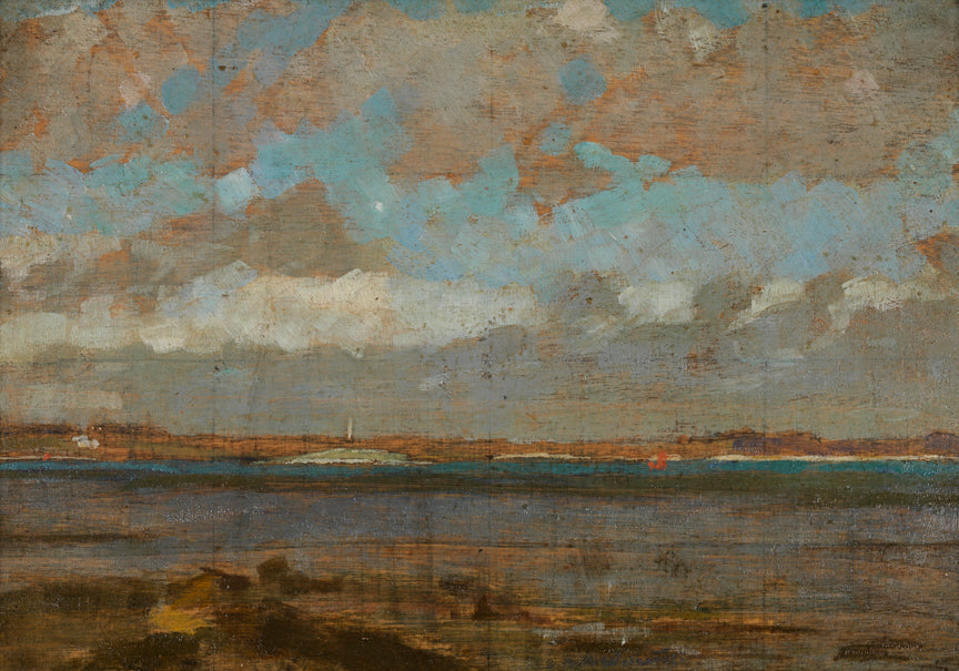 Seascape No. 1, vintage artwork by Elisha Kent Kane Wetherill, 12x8" (A4) Poster