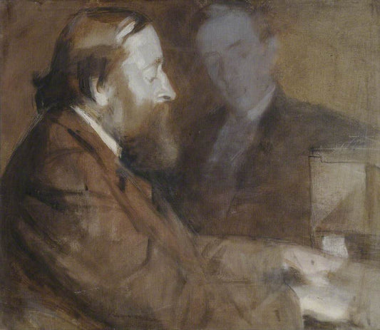 Sedley Taylor (1834-1920), Music Scholar and Benefactor, vintage artwork by Margaret Bernardine Hall, 12x8" (A4) Poster