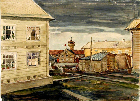 Labor Camp. Petrosavodsk by Johann Heinrich Vogeler,16x12(A3) Poster