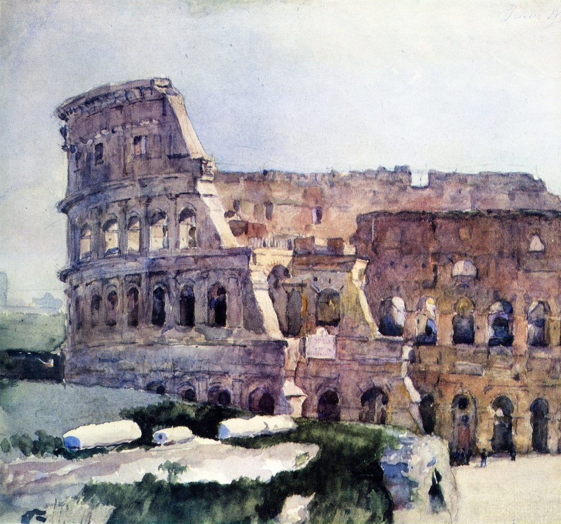 The Colosseum, vintage artwork by Vasili Ivanovich Surikov, 12x8" (A4) Poster