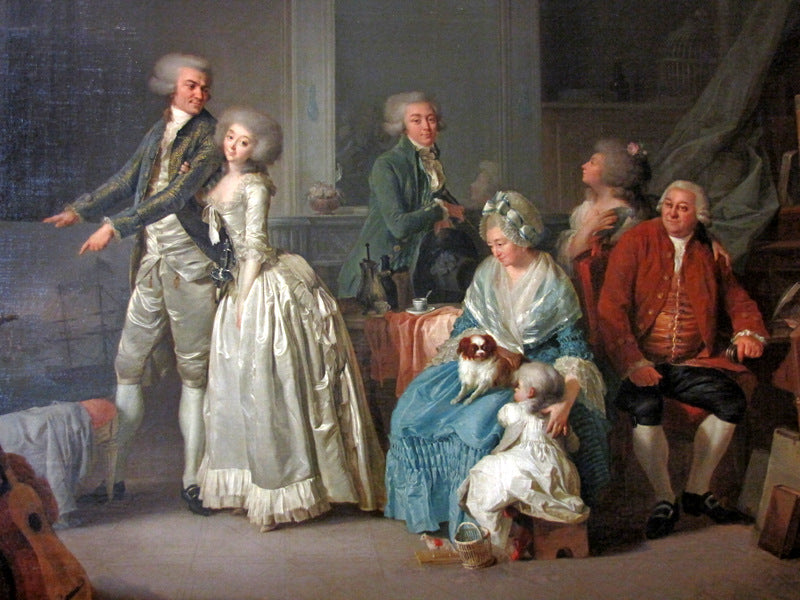 La famille Gohin, vintage artwork by Louis-Leopold Boilly, 12x8" (A4) Poster
