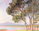 Beach in Juan-les-Pins, vintage artwork by Claude Monet, 12x8" (A4) Poster