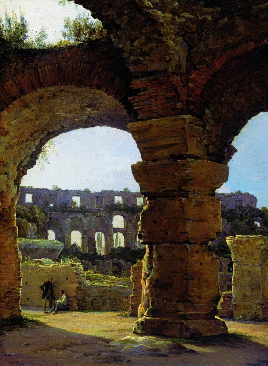 The Colisseum, vintage artwork by Nikanor Chernetsov, A3 (16x12") Poster Print