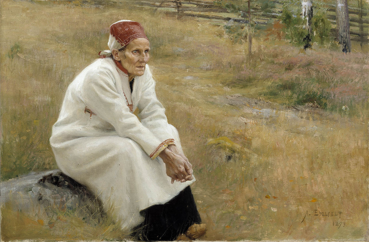 Larin Paraske by Albert Edelfelt,A3(16x12")Poster