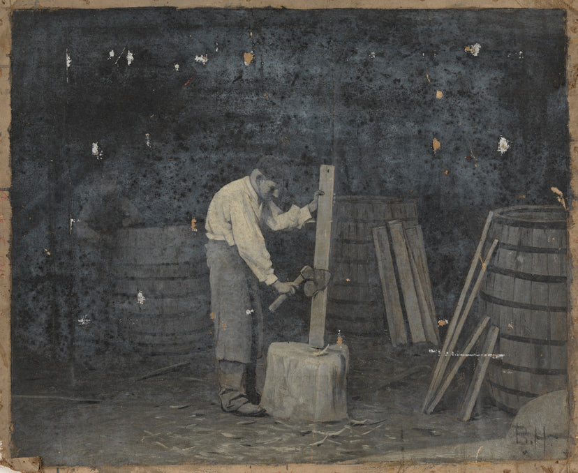 Provenaal Coopering Shop by Lowell Birge Harrison,A3(16x12")Poster