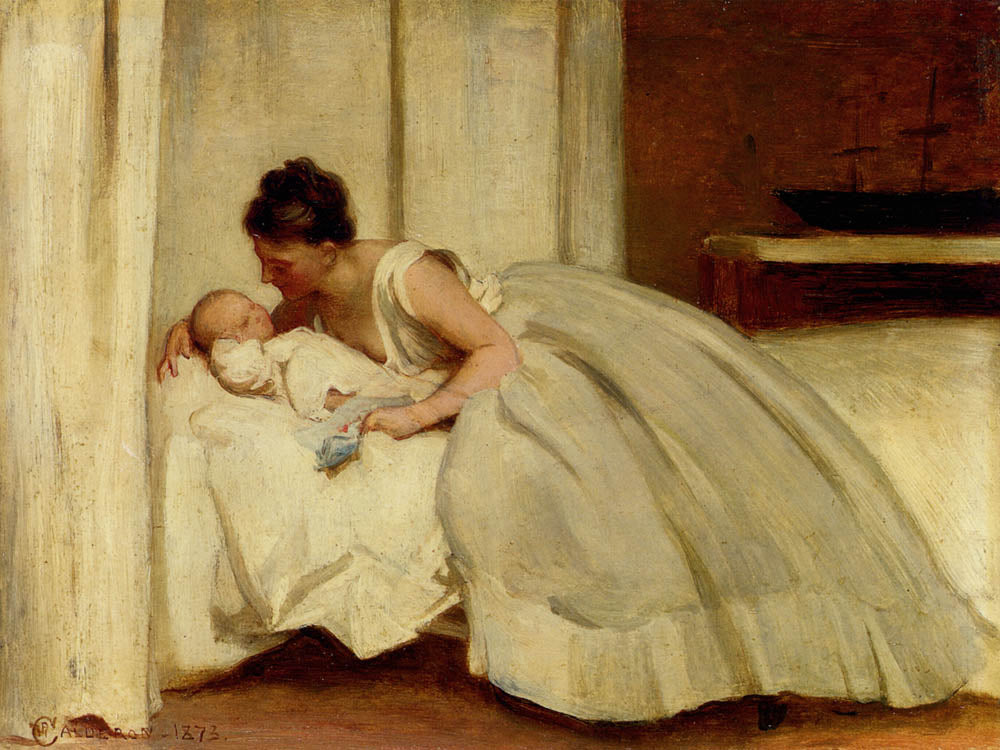 Letter from Daddy, vintage artwork by Philip Hermogenes Calderon, 12x8" (A4) Poster