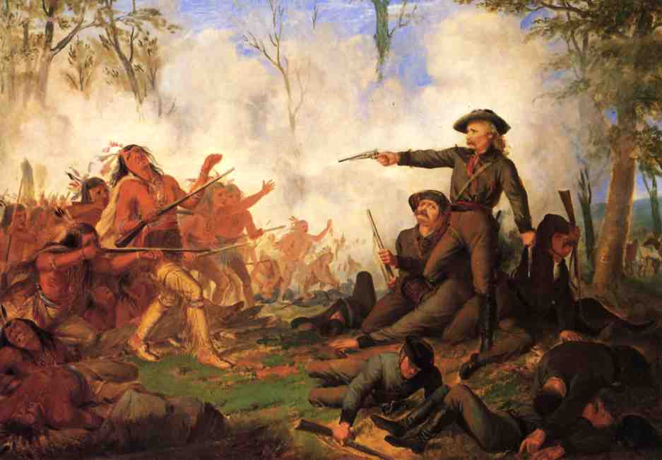 Custer's Last Shot, vintage artwork by Thompkins H Matteson, A3 (16x12") Poster Print